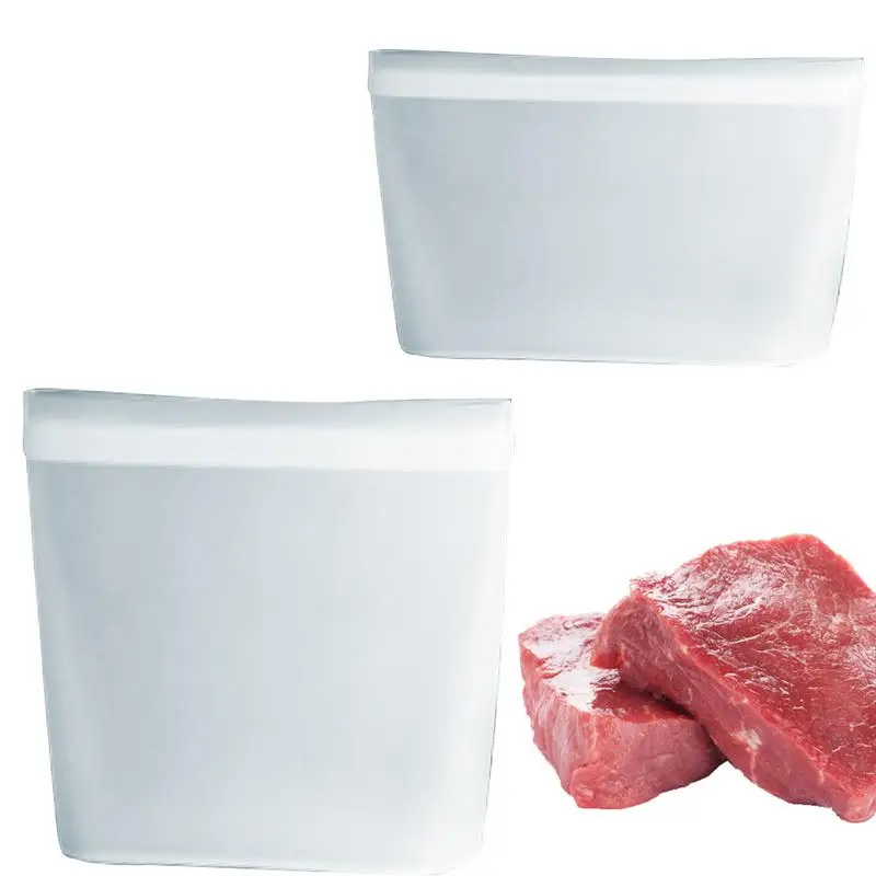 2pcs Clear Reusable Silicone Food Bag Freezer Stand Up Food Storage Bag Leakproof Containers Kitchen Fresh Bag Wrap Ziplock Bag
2pcs Clear Reusable Silicone Food Bag Freezer Stand Up Food Storage Bag Leakproof Containers Kitchen Fresh Bag Wrap Ziplock Bag