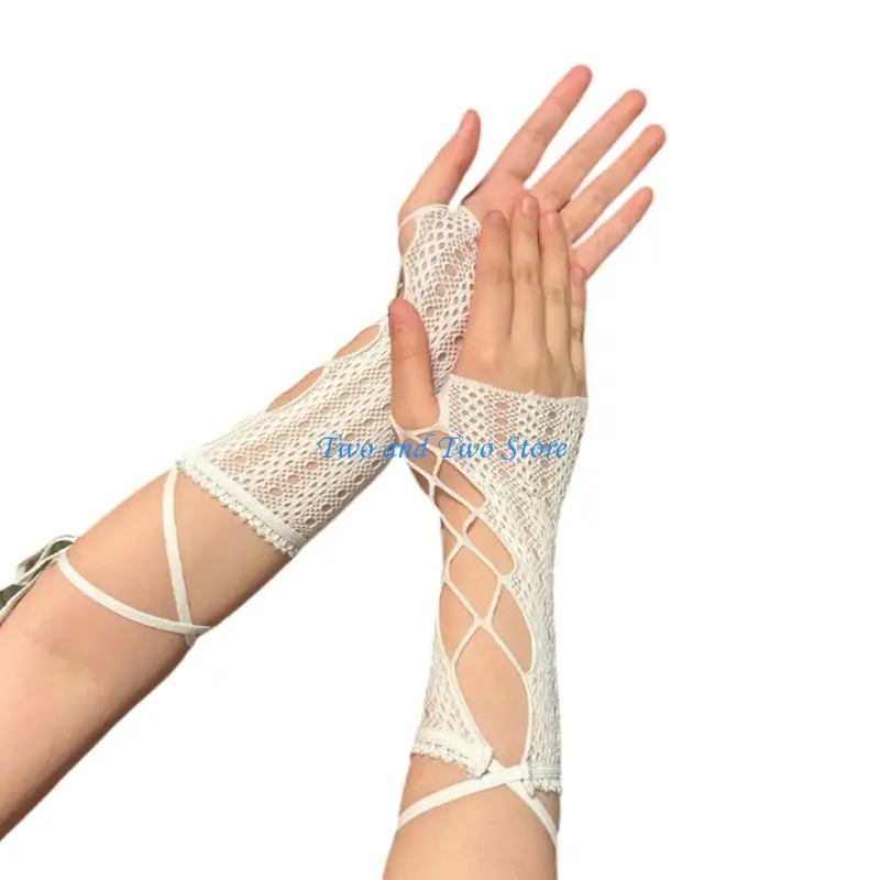 HX6F 1pair Breathable Mesh Fashion Sleeves Youth Punk Sleeves Retro Lace Wrist Cover
HX6F 1pair Breathable Mesh Fashion Sleeves Youth Punk Sleeves Retro Lace Wrist Cover
