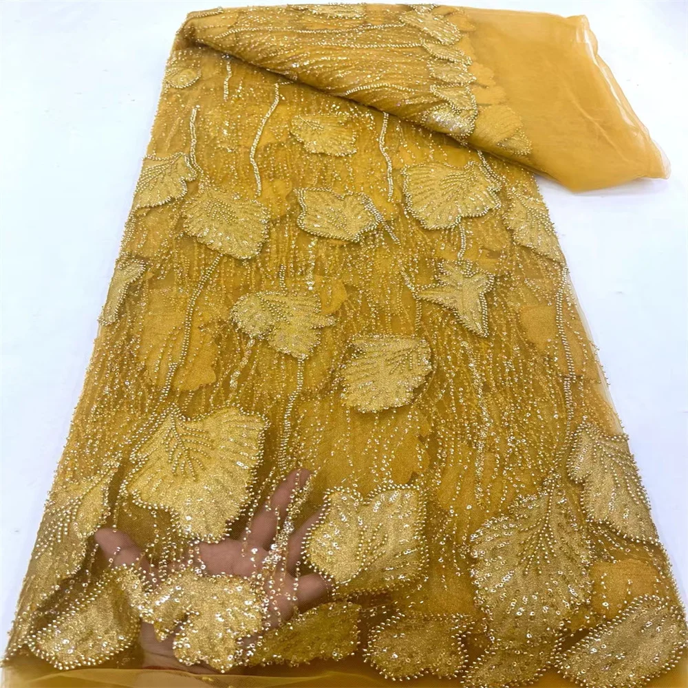Latest Luxury French Embroidery Groom Tulle Lace Fabric African Nigerian With Sequins Bead Fabric For Wedding Party Dress XC3603
Latest Luxury French Embroidery Groom Tulle Lace Fabric African Nigerian With Sequins Bead Fabric For Wedding Party Dress XC3603