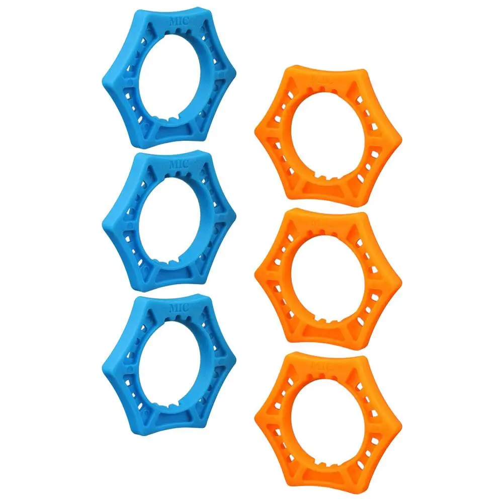 6 Pcs Rolling Ring Microphone Soft Silicone Mic Anti-Rolling Protection Rings Hexagon Orange Shockproof Mic Accessories
6 Pcs Rolling Ring Microphone Soft Silicone Mic Anti-Rolling Protection Rings Hexagon Orange Shockproof Mic Accessories