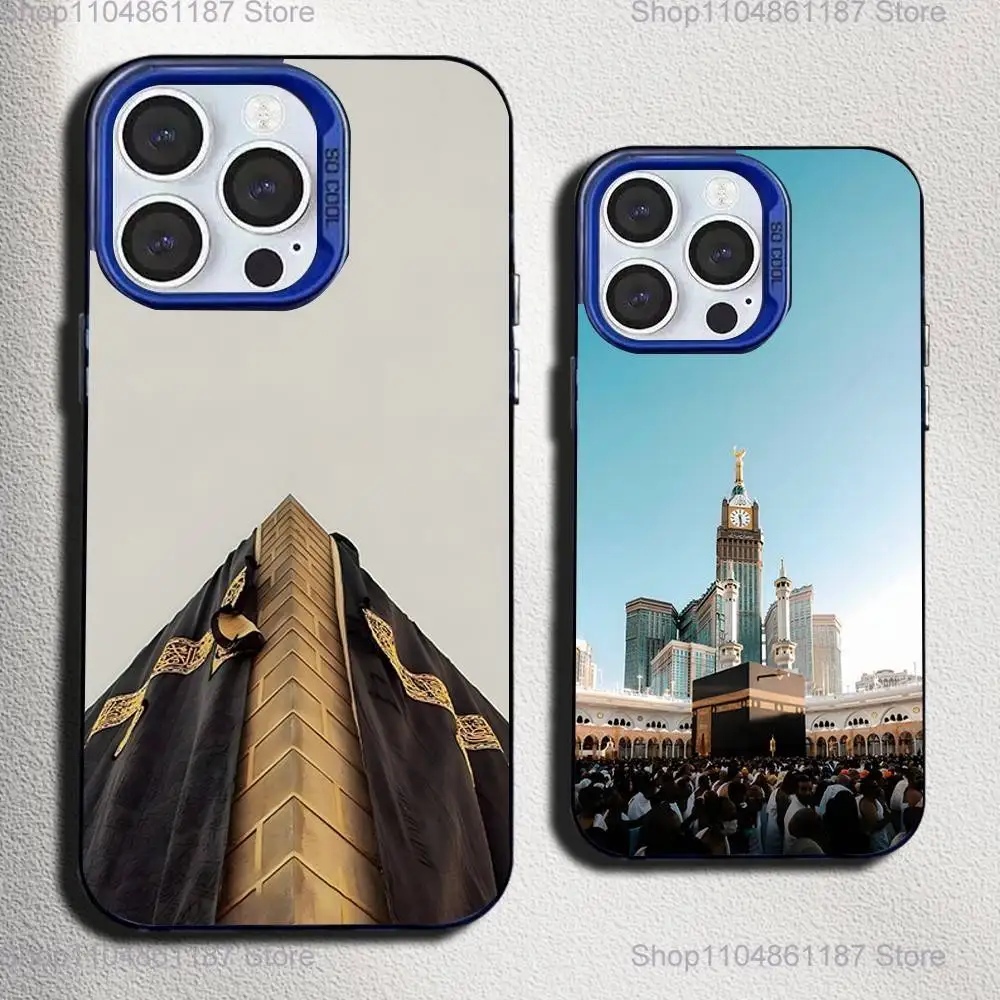 Pilgrims IN Mecca Cover Phone Case For iPhone 17,16,15,14,13,12,11,Mini,Pro,SE,MAX Blue Matte Silicone Cover 
Pilgrims IN Mecca Cover Phone Case For iPhone 17,16,15,14,13,12,11,Mini,Pro,SE,MAX Blue Matte Silicone Cover
