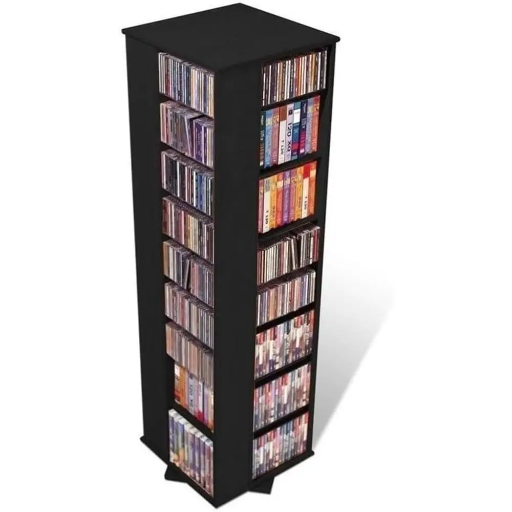 64-Inch 4-Sided Black CD/DVD Rotating Media Storage Tower
64-Inch 4-Sided Black CD/DVD Rotating Media Storage Tower