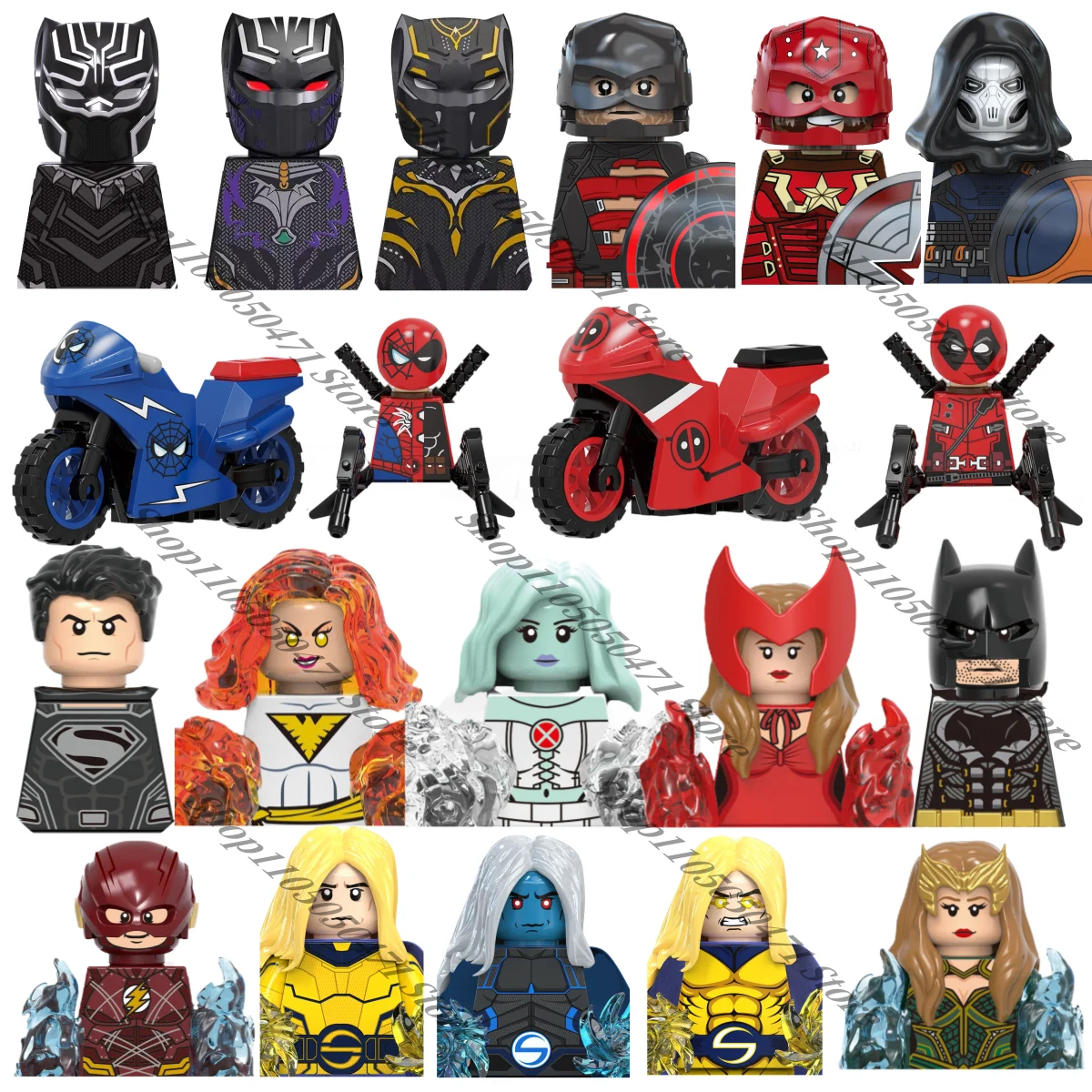 Hot-toys Marvel MINI action character Black Panther wanda maximoff U.S.Agent building block brick toy children's gift
Hot-toys Marvel MINI action character Black Panther wanda maximoff U.S.Agent building block brick toy children's gift