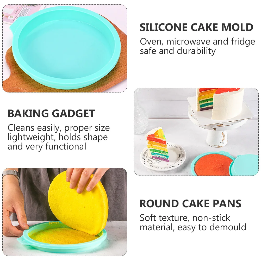 4Pcs Silicone Rainbow Cake Molds Round Nonstick Baking Pans Lightweight Oven Safe Kitchen Tool
4Pcs Silicone Rainbow Cake Molds Round Nonstick Baking Pans Lightweight Oven Safe Kitchen Tool