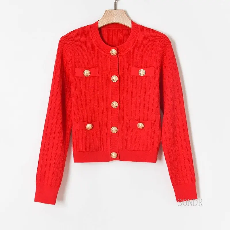 4 Pockets Red Cardigan Women Cropped Sweater Jacket Women Knitted Cardigan 2022 Autumn New O Neck Short Sweater Coat Knitted Top
4 Pockets Red Cardigan Women Cropped Sweater Jacket Women Knitted Cardigan 2022 Autumn New O Neck Short Sweater Coat Knitted Top