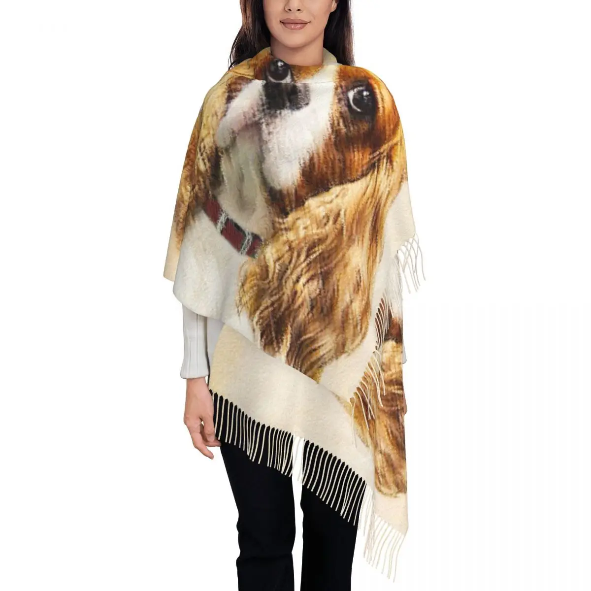 The Cavalier King Charles Spaniel Dog Scarf Women Men Stylish Winter Wrap Shawl Animal Tassel Wraps
The Cavalier King Charles Spaniel Dog Scarf Women Men Stylish Winter Wrap Shawl Animal Tassel Wraps
