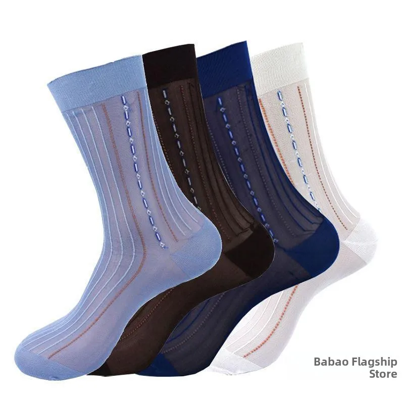 Ultra-Thin Nylon Men's Mid-Calf Socks Loose Mouth Style Retro Design Summer Large Size Men's Stockings Barbecue Socks
Ultra-Thin Nylon Men's Mid-Calf Socks Loose Mouth Style Retro Design Summer Large Size Men's Stockings Barbecue Socks