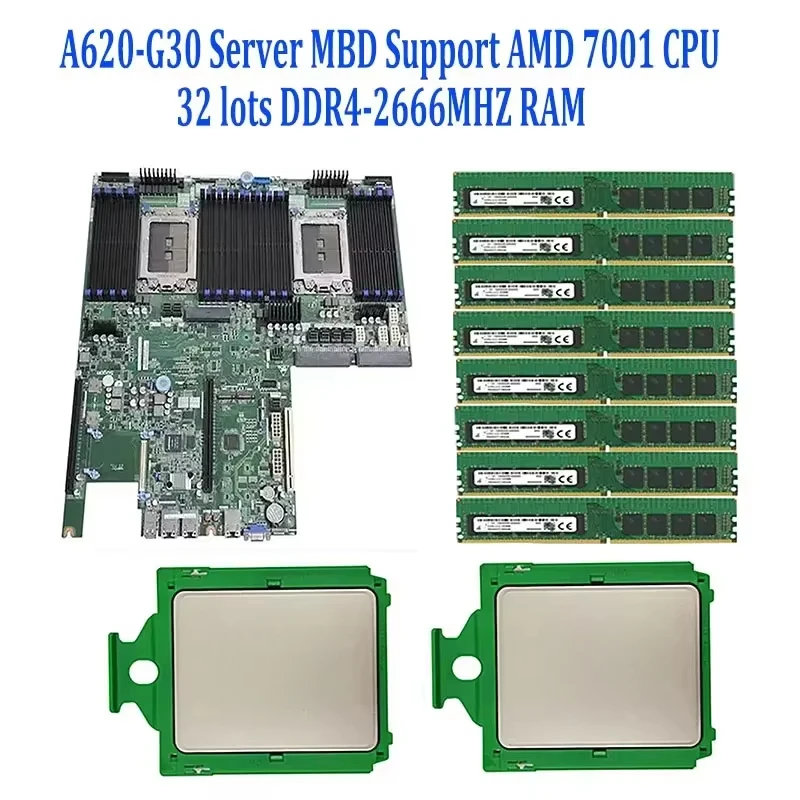 Серверная материнская плата A620-G30 / 2 * EPYC 7261 7251 7371 7301 7281 7451 7401 7601 7551 7501 Процессор / 32* 32 ГБ 64 ГБ 16 ГБ 2666 МГц ОЗУ
Серверная материнская плата A620-G30 / 2 * EPYC 7261 7251 7371 7301 7281 7451 7401 7601 7551 7501 Процессор / 32* 32 ГБ 64 ГБ 16 ГБ 2666 МГц ОЗУ