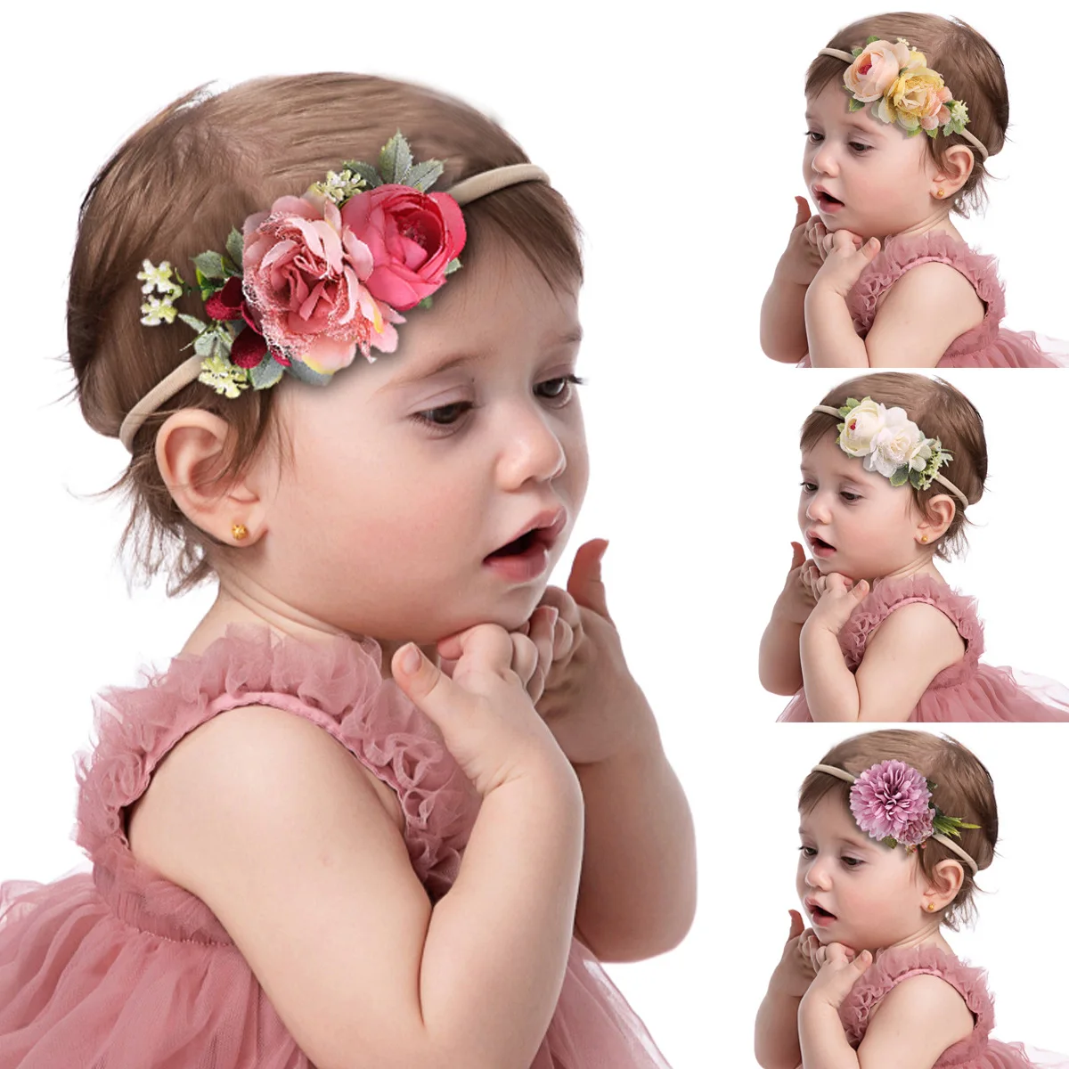 Colorful Simulated Flower Children's Headband with High Elasticity for Photography Nylon Baby Hair Accessories Headband
Colorful Simulated Flower Children's Headband with High Elasticity for Photography Nylon Baby Hair Accessories Headband