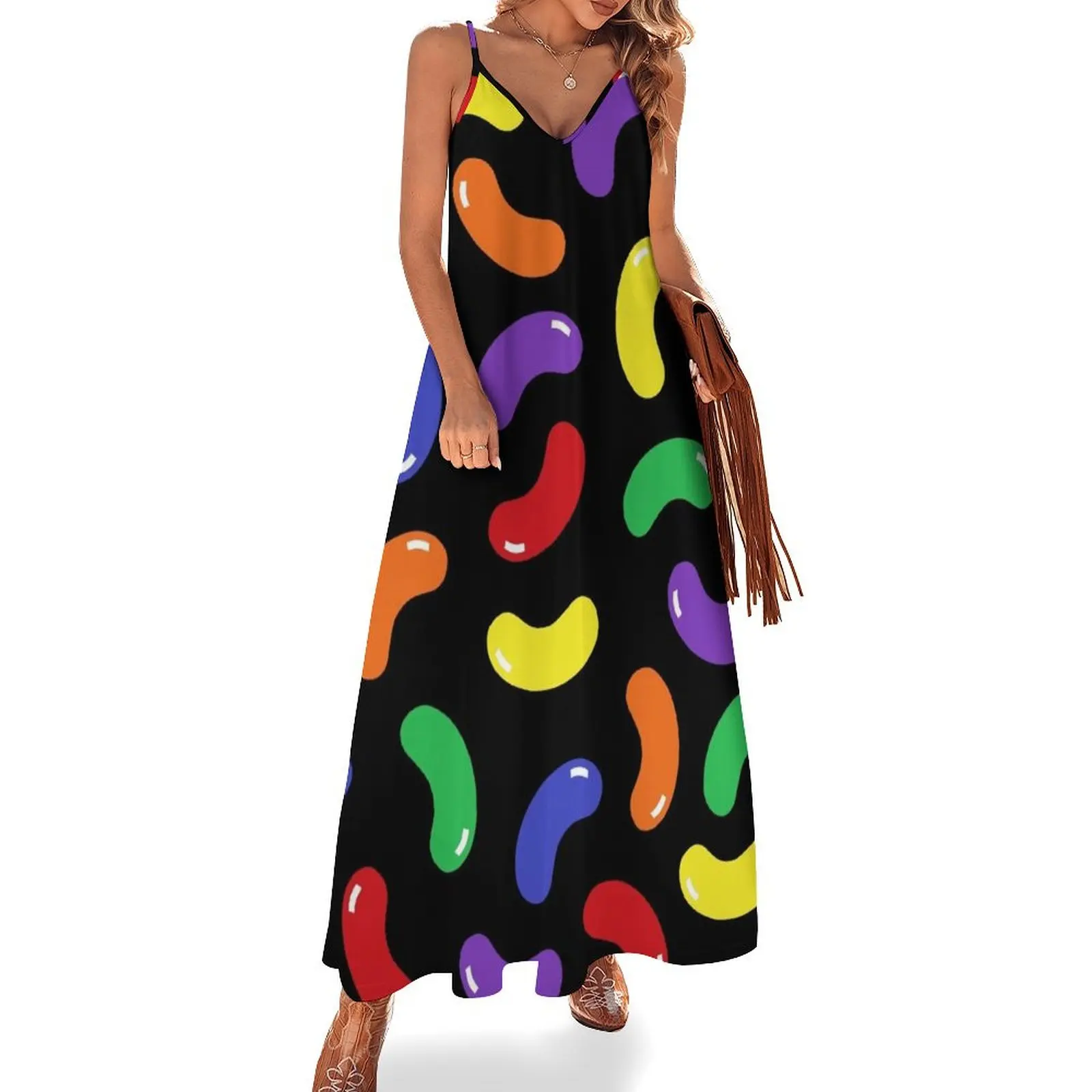 Jelly Bean Pattern Sleeveless Dress dresses for prom summer dress korean women Clothing female dress korean style
Jelly Bean Pattern Sleeveless Dress dresses for prom summer dress korean women Clothing female dress korean style