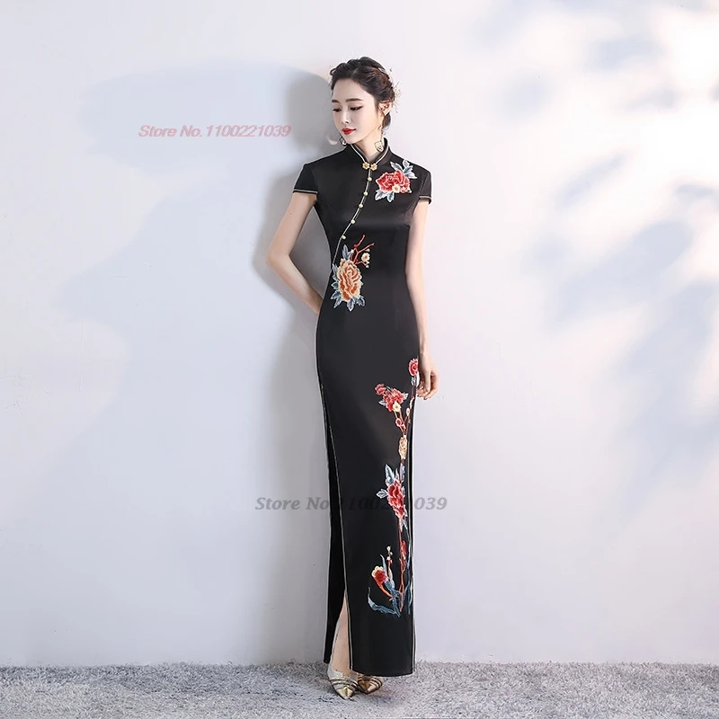Китайское винтажное платье 2021, Cheongsam, Ципао, традиционная цветочная вышивка, улучшенное Ципао, восточное, свадебное, банкетное, вечернее платье
Китайское винтажное платье 2021, Cheongsam, Ципао, традиционная цветочная вышивка, улучшенное Ципао, восточное, свадебное, банкетное, вечернее платье