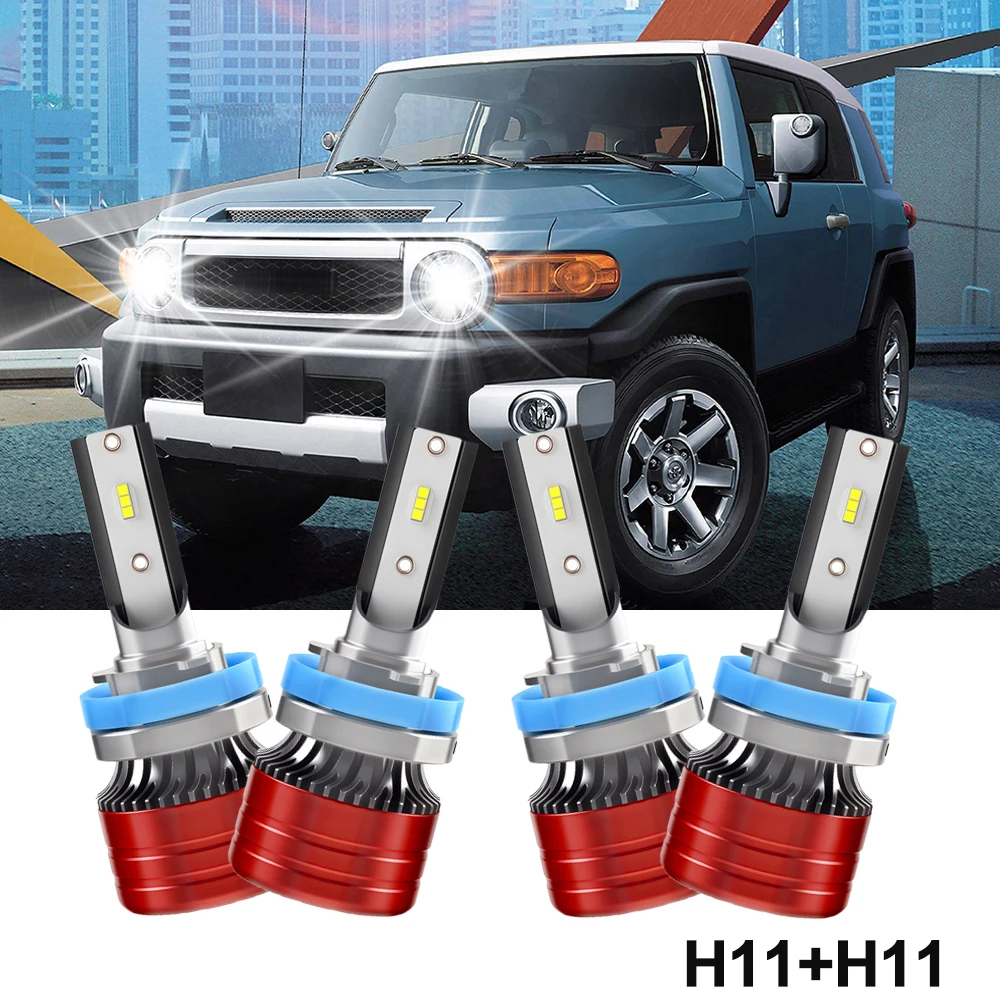 Car Led headlights 4PCS H11 6500K 3570 CSP Chips 40000LM Turbo Fan LED Headlamp
Car Led headlights 4PCS H11 6500K 3570 CSP Chips 40000LM Turbo Fan LED Headlamp