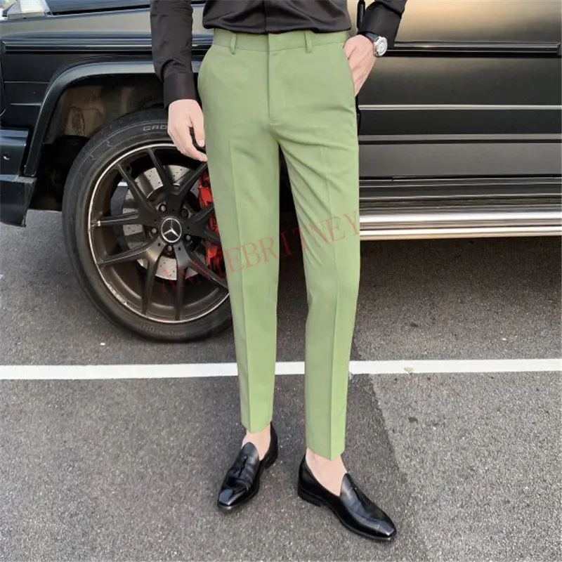 2022 Fashion Designs Men Suit Pants Custom Oversize Men Slim Fit Trousers Men's Prom Dress Cropped Pants брюки мужские классика
2022 Fashion Designs Men Suit Pants Custom Oversize Men Slim Fit Trousers Men's Prom Dress Cropped Pants брюки мужские классика