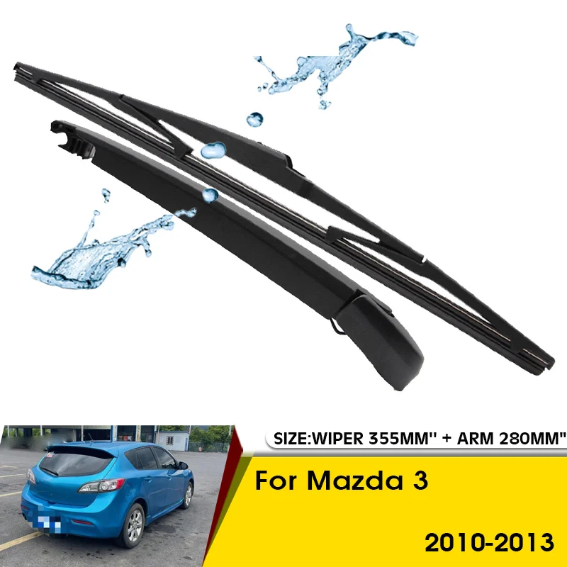 Car Wiper Blade For Mazda 3 2010-2013 Rear Back Windshield Windscreen Rear Wiper 355mm+Arm 280mm Car Accessories
Car Wiper Blade For Mazda 3 2010-2013 Rear Back Windshield Windscreen Rear Wiper 355mm+Arm 280mm Car Accessories