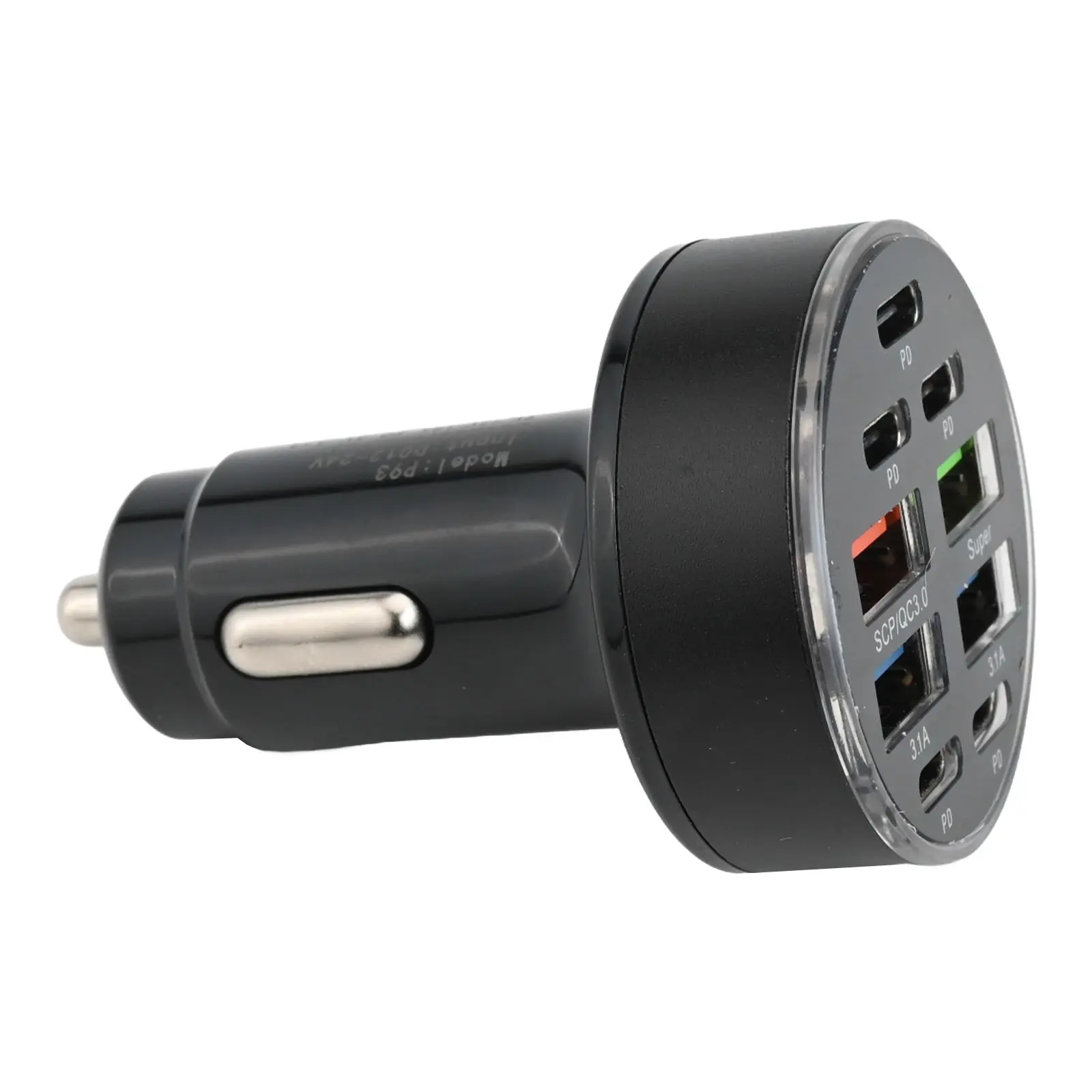 Efficient Car Charger For Phones Car Charging Hub LED Display Charger Black 5PD 4USB Charger Quick Charge Up To 60
Efficient Car Charger For Phones Car Charging Hub LED Display Charger Black 5PD 4USB Charger Quick Charge Up To 60