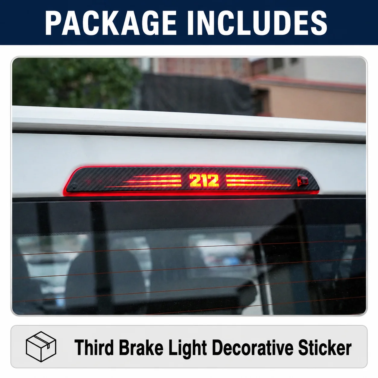For BAIC 212 T01 Car High Mounted Brake Light Decorative Sticker Modified Carbon Fiber Pattern Decorative Patch
For BAIC 212 T01 Car High Mounted Brake Light Decorative Sticker Modified Carbon Fiber Pattern Decorative Patch