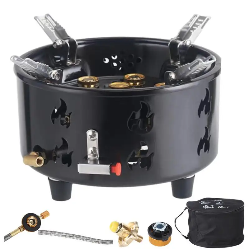 7 Core Strong Fire Power Camping Stove Portable Tourist Gas Burner Windproof Outdoor Stoves Hiking Barbecue BBQ Cooking Cookware
7 Core Strong Fire Power Camping Stove Portable Tourist Gas Burner Windproof Outdoor Stoves Hiking Barbecue BBQ Cooking Cookware