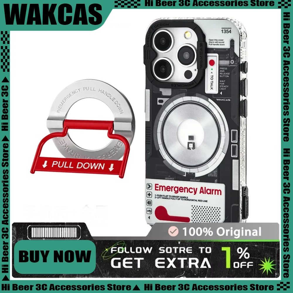 Wakcas Mobile Phone Case Drop-resistant Mechanical Wind Original for Iphone16/15/14pro Max Matte Protective Magnetic Suction
Wakcas Mobile Phone Case Drop-resistant Mechanical Wind Original for Iphone16/15/14pro Max Matte Protective Magnetic Suction