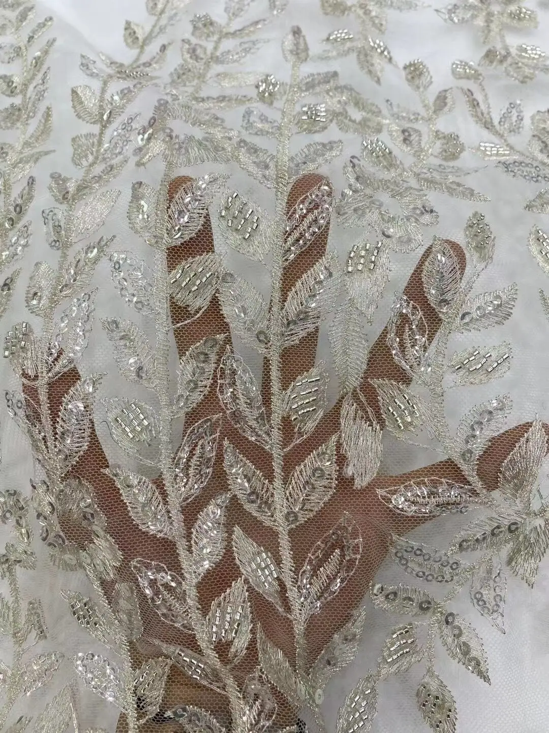 African beads Lace Fabric ZH-13028718 High Quality Fashion Sequins Embroidered French Tulle Lace Fabric For Nigerian Wedding
African beads Lace Fabric ZH-13028718 High Quality Fashion Sequins Embroidered French Tulle Lace Fabric For Nigerian Wedding