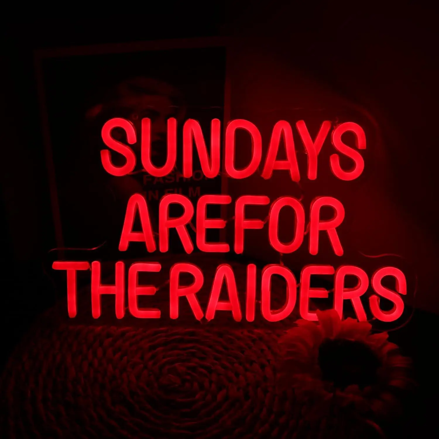 Sundays Are For The Game Neon Sign Dimmable LED Light for Man Cave Game Room Football Party Sports Themed Decor Gift Night Light
Sundays Are For The Game Neon Sign Dimmable LED Light for Man Cave Game Room Football Party Sports Themed Decor Gift Night Light