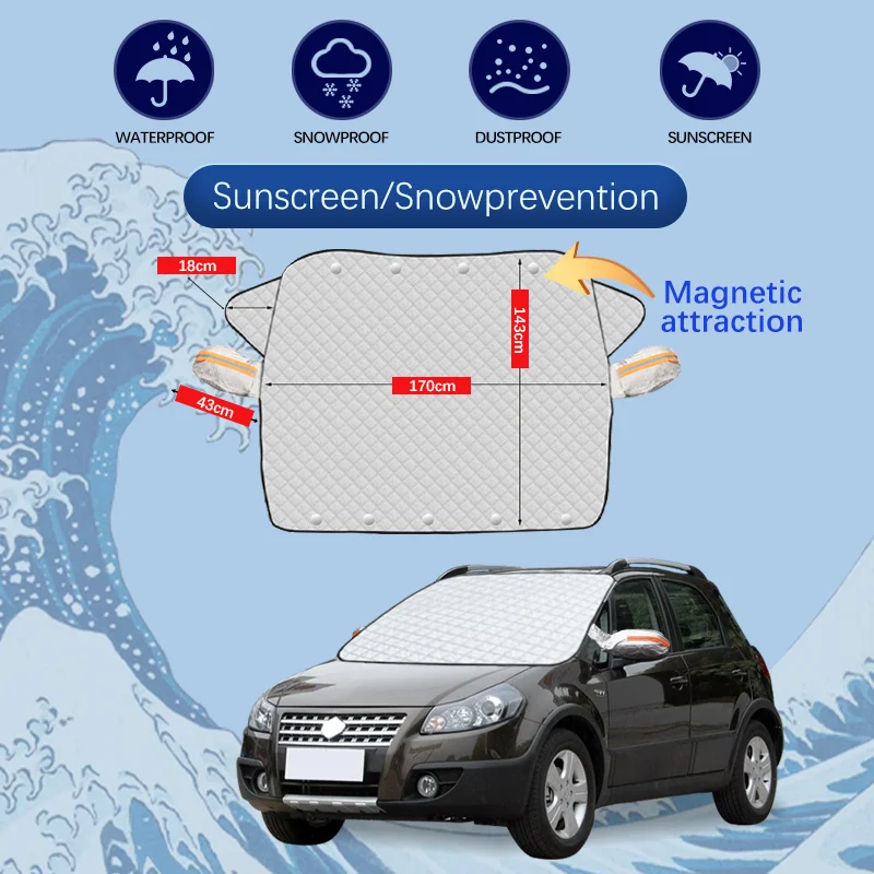 For Suzuki SX4 S-Cross Crossover Car Winter Windshield Snow Cover Frost Protection Anti-ice Front Windscreen Cover
For Suzuki SX4 S-Cross Crossover Car Winter Windshield Snow Cover Frost Protection Anti-ice Front Windscreen Cover