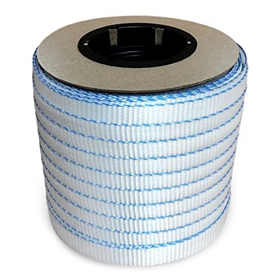 3/4" x 250' Mini Woven Cord Strapping Roll of 6" x 3" Core Size, 2400 lbs Break Strength, White Pack of 1 - Poly Cord Strapping
3/4" x 250' Mini Woven Cord Strapping Roll of 6" x 3" Core Size, 2400 lbs Break Strength, White Pack of 1 - Poly Cord Strapping