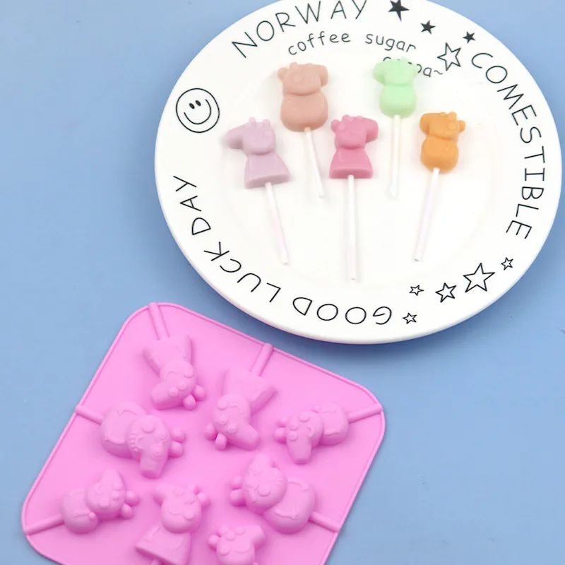 8-Link Social Piggy Silicone Lollipop Mold Chocolate mold does not come with sticks and is easy to demould
8-Link Social Piggy Silicone Lollipop Mold Chocolate mold does not come with sticks and is easy to demould
