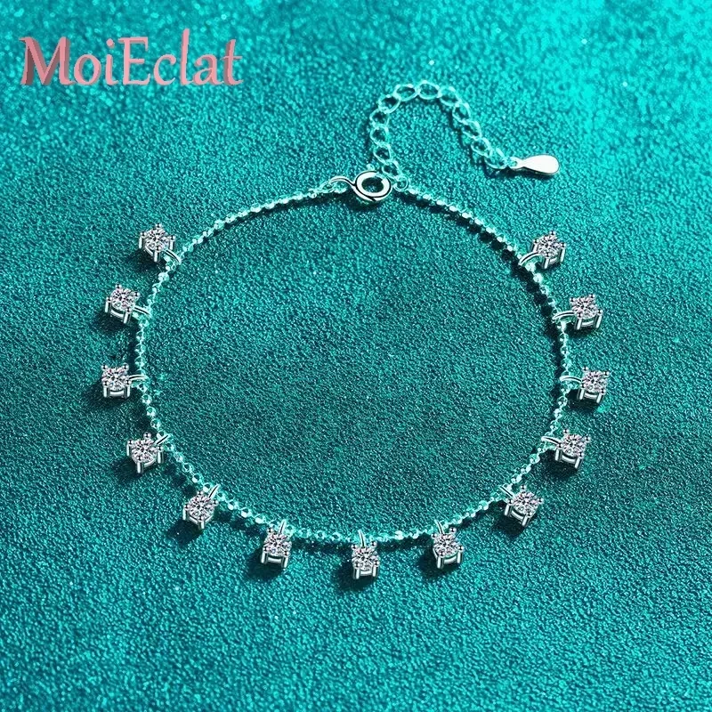 Элегантный браслет из муассанита PT950 с четырьмя когтями 1,3/3,9 карата, нежный шикарный дизайн для женщин, роскошные свадебные украшения
Элегантный браслет из муассанита PT950 с четырьмя когтями 1,3/3,9 карата, нежный шикарный дизайн для женщин, роскошные свадебные украшения