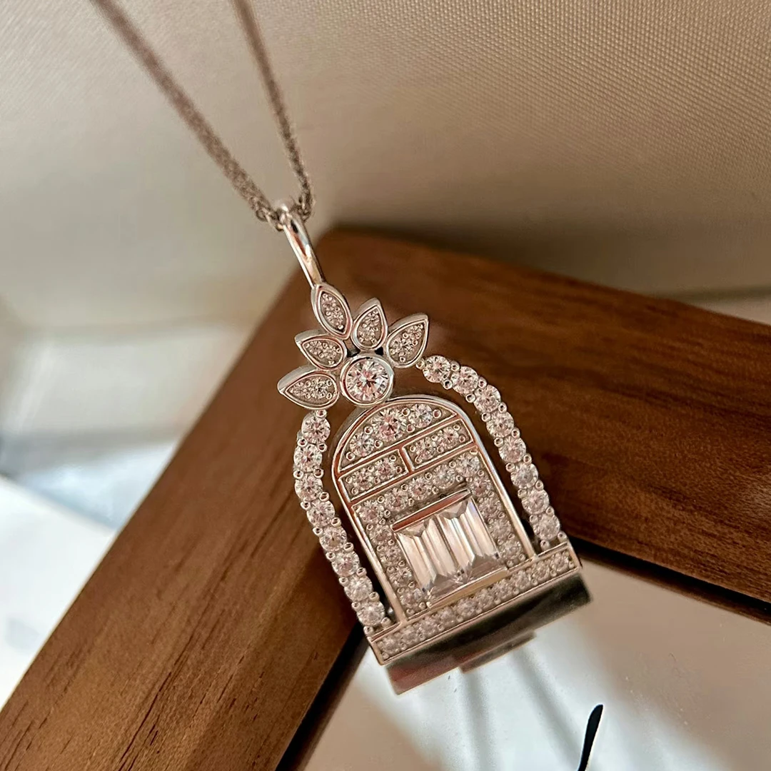Classic Fashion S925 Silver Plated 18K White Gold Happiness Door Women's Necklace, Selected Holiday Gifts
Classic Fashion S925 Silver Plated 18K White Gold Happiness Door Women's Necklace, Selected Holiday Gifts