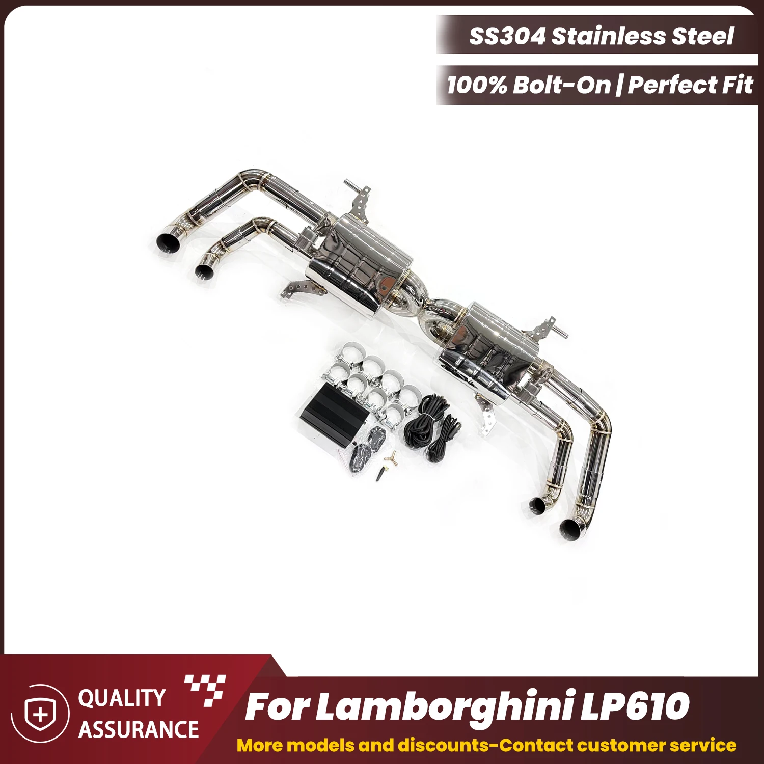 Lightweight Polished Stainless Steel Valvetronic Catback For Lamborghini LP610 Remote Control Valve Performance Tuning
Lightweight Polished Stainless Steel Valvetronic Catback For Lamborghini LP610 Remote Control Valve Performance Tuning