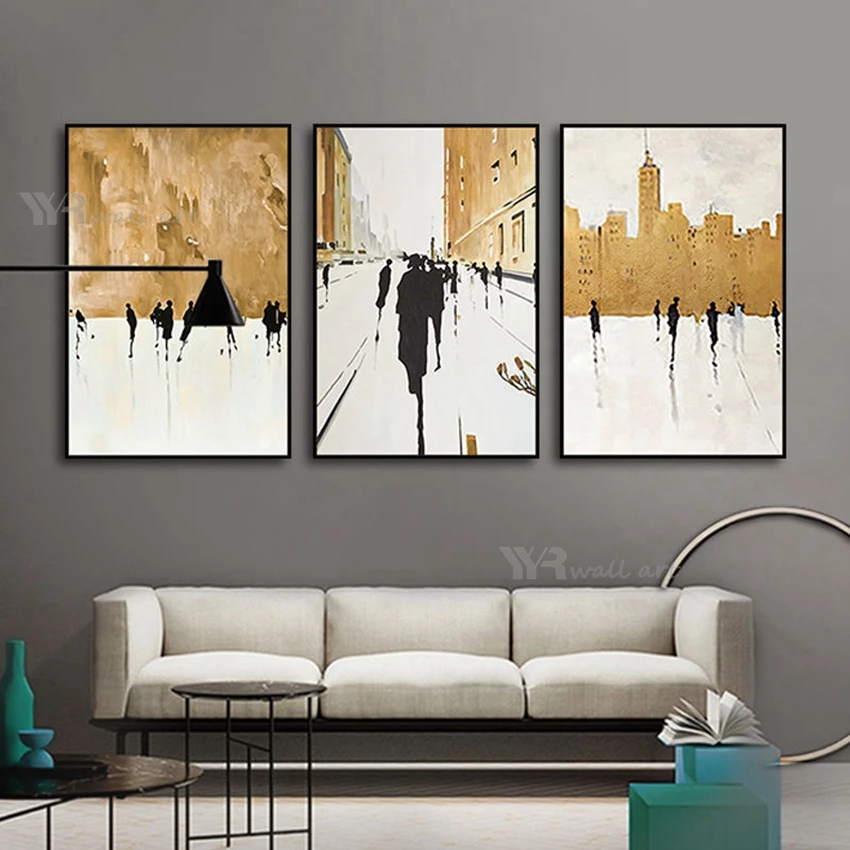 Combination Decorative Posters Wall Art Canvas Handmade Abstract Gold Foil Oil Painting Living Room Bedroom Porch Custom Images
Combination Decorative Posters Wall Art Canvas Handmade Abstract Gold Foil Oil Painting Living Room Bedroom Porch Custom Images