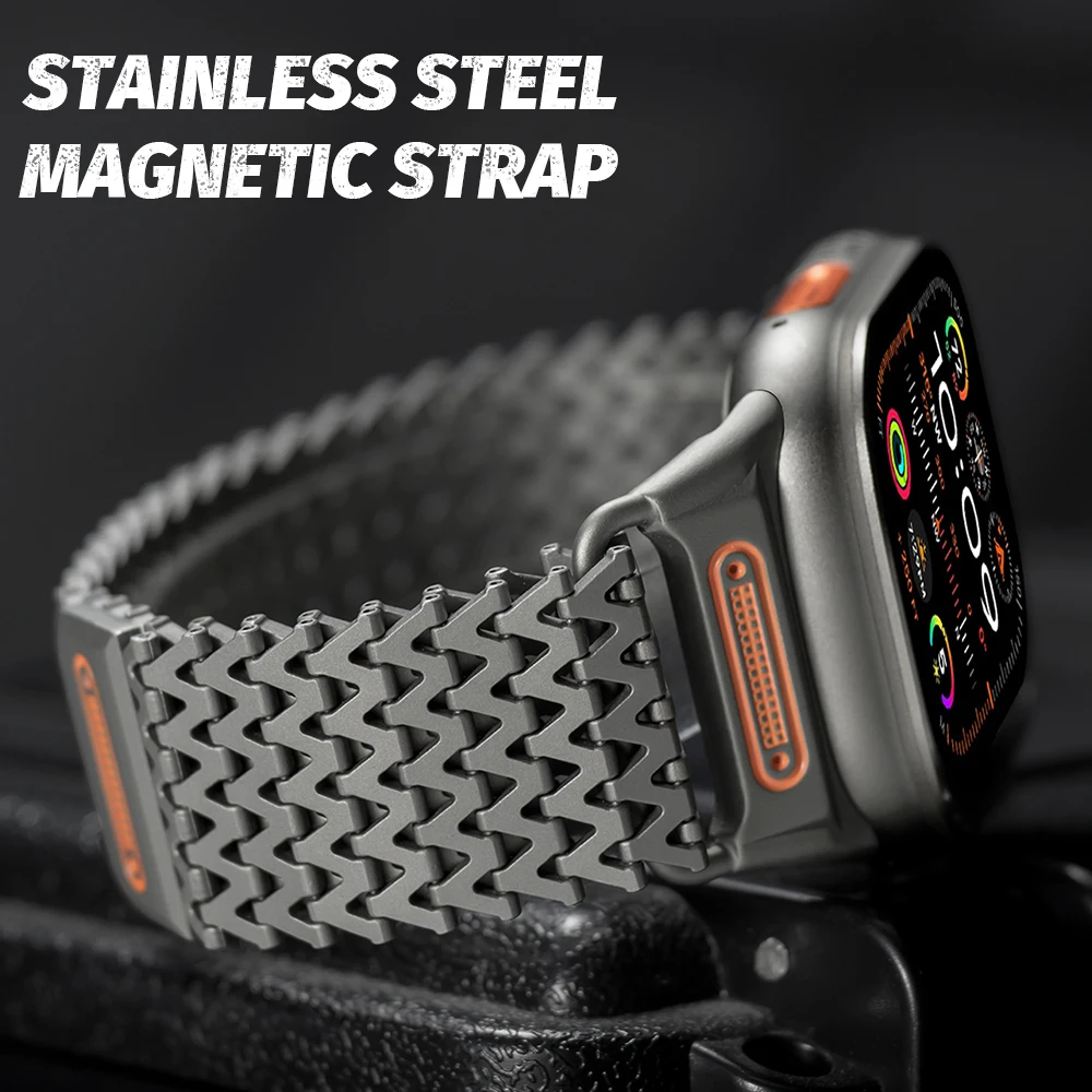 Stainless Steel Magnetic Strap for Apple Watch Ultra 2 49mm Series 10 46mm 45mm 44mm Metal Bracelet for IWatch 9 8 7 SE 6 Correa
Stainless Steel Magnetic Strap for Apple Watch Ultra 2 49mm Series 10 46mm 45mm 44mm Metal Bracelet for IWatch 9 8 7 SE 6 Correa