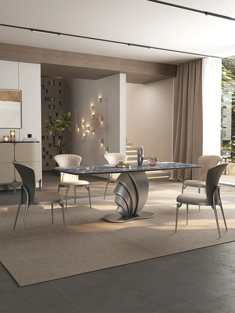Italian rock high-end luxury stone dining table minimalist luxury high-end modern minimalist small household design rectangular
Italian rock high-end luxury stone dining table minimalist luxury high-end modern minimalist small household design rectangular