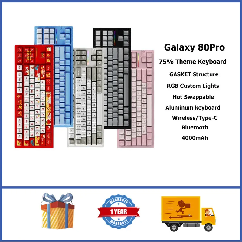 Беспроводная механическая клавиатура VTER Galaxy80Pro, прокладка 75% RGB, горячая раскладка, алюминиевая клавиатура на заказ
Беспроводная механическая клавиатура VTER Galaxy80Pro, прокладка 75% RGB, горячая раскладка, алюминиевая клавиатура на заказ
