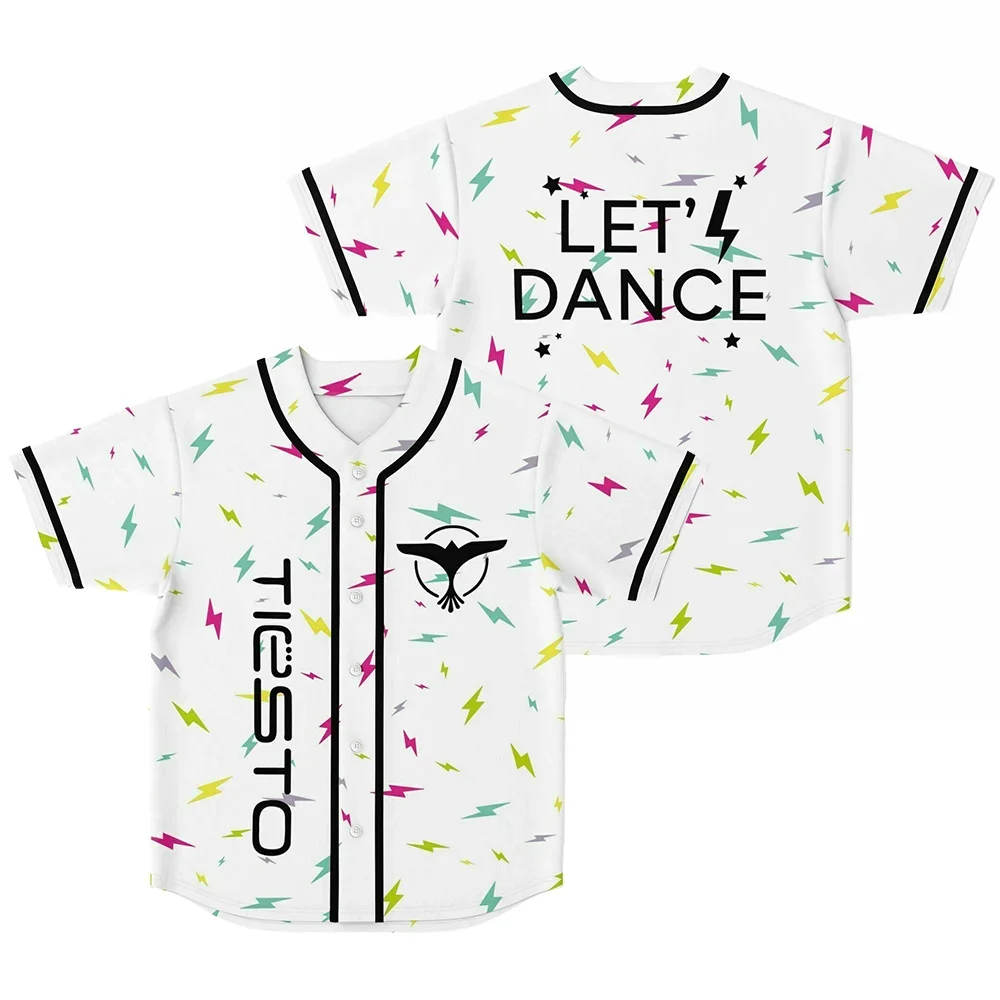 Tiesto Merch LET'DANCE Baseball Jersey Men/Women Casual Streetwear Thin button Baseball uniform Oil Slick Customizable Jersey
Tiesto Merch LET'DANCE Baseball Jersey Men/Women Casual Streetwear Thin button Baseball uniform Oil Slick Customizable Jersey