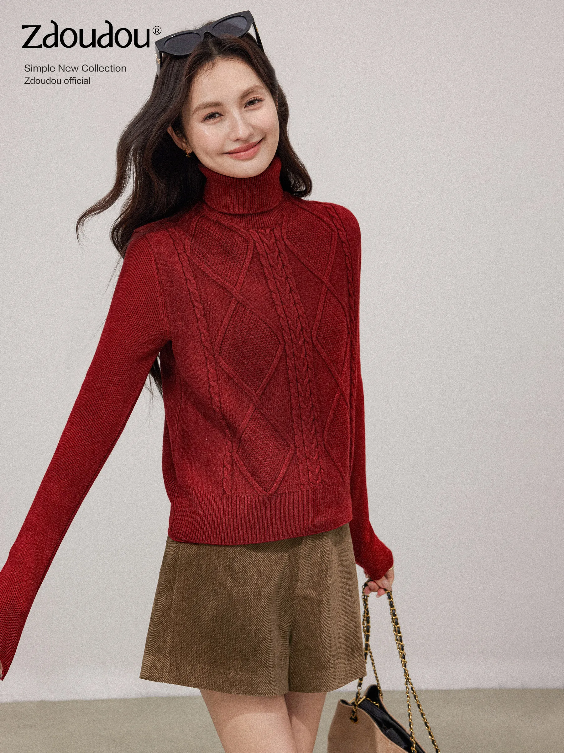 Red High Collar Knitted Vest Women's Autumn Winter New Year Atmosphere Layering Base Shirt Two Piece Set Casual Style Regular...
Red High Collar Knitted Vest Women's Autumn Winter New Year Atmosphere Layering Base Shirt Two Piece Set Casual Style Regular...