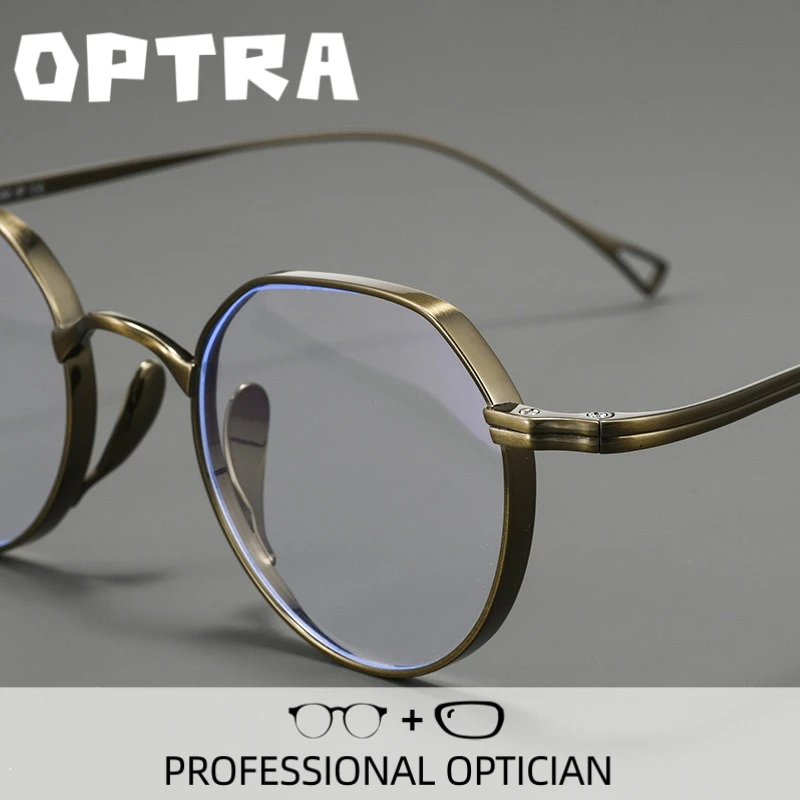 OPTRA High-Quality Luxury Titanium Ultralight Reading Glasses Anti Blue Light Private Customized Prescription Optical Eyewear
OPTRA High-Quality Luxury Titanium Ultralight Reading Glasses Anti Blue Light Private Customized Prescription Optical Eyewear