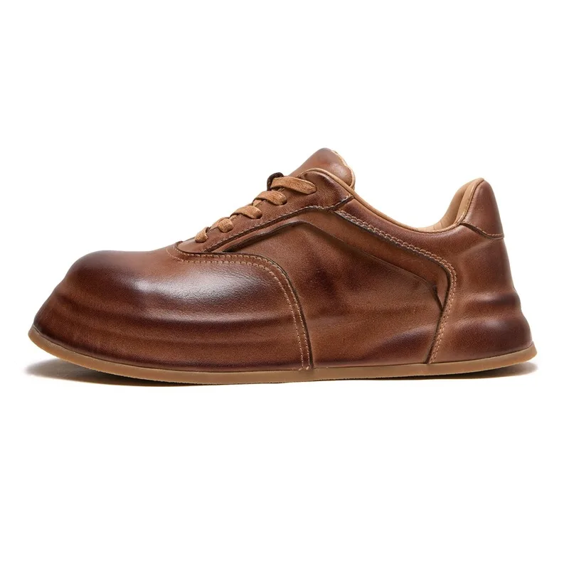 Vintage Brown Genuine Leather Low-Top Casual Sneakers Men's Shoes Comfortable Lace-Up Oxfords Male Hiking Outdoor Sport Shoes
Vintage Brown Genuine Leather Low-Top Casual Sneakers Men's Shoes Comfortable Lace-Up Oxfords Male Hiking Outdoor Sport Shoes