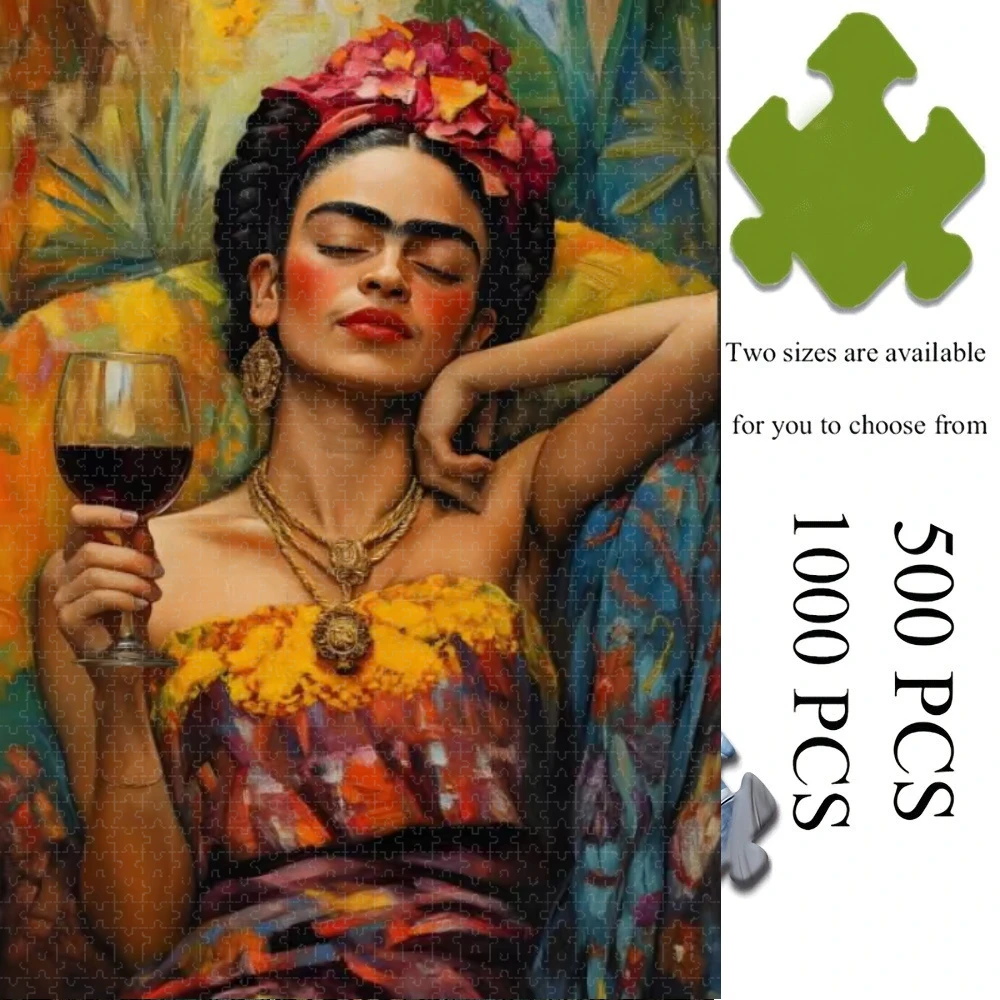 500 PCS Jigsaw Puzzle Frida Kahlo Style Anime Perfect for DIY Creative Fun with Family,Gift ,teasing Toy
500 PCS Jigsaw Puzzle Frida Kahlo Style Anime Perfect for DIY Creative Fun with Family,Gift ,teasing Toy