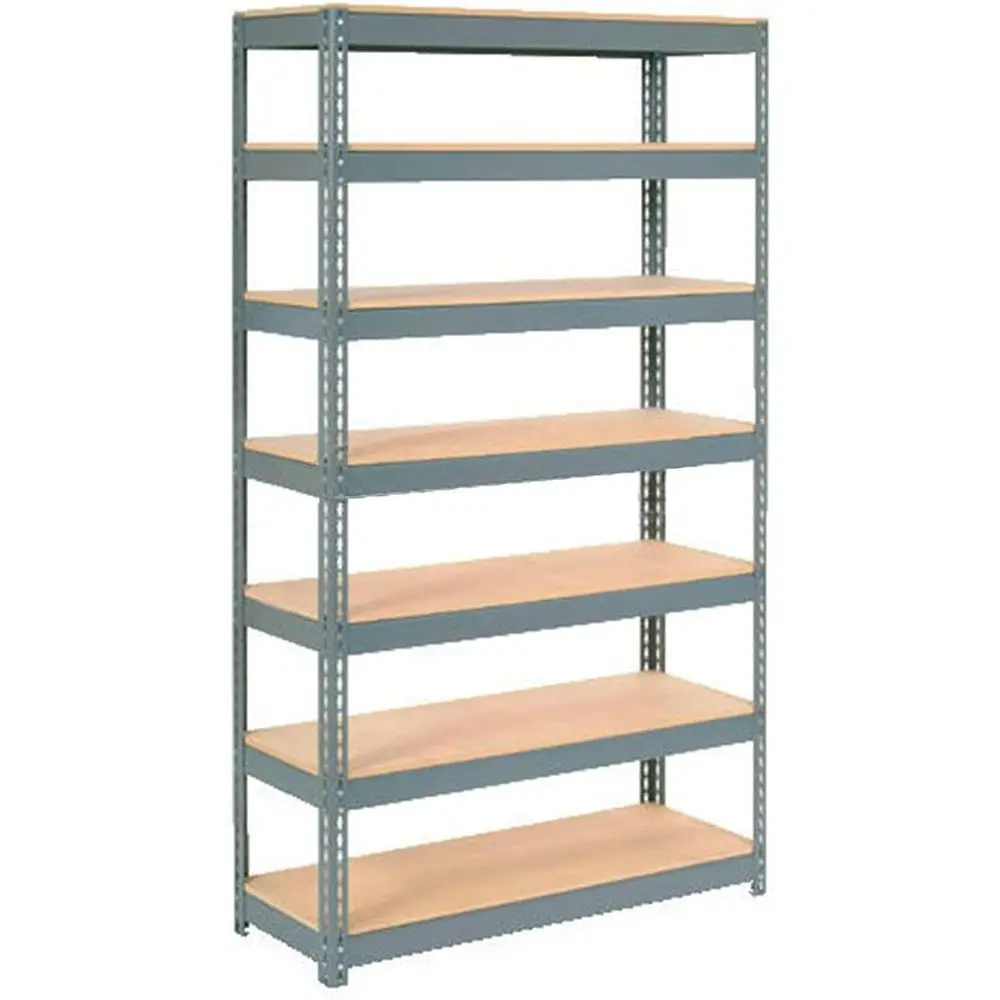 Сверхпрочные промышленные стеллажи, 48x24x96, 7-ярусные, с деревянными полками
Сверхпрочные промышленные стеллажи, 48x24x96, 7-ярусные, с деревянными полками