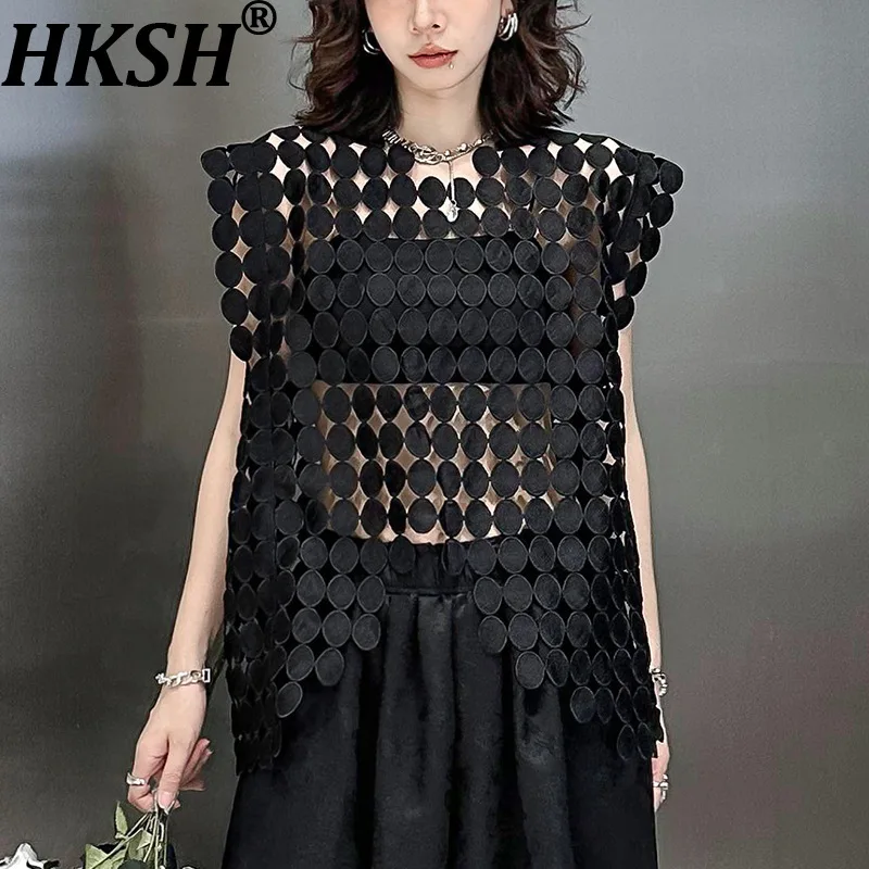 HKSH Women Sexy Vest Hollow Out Irregular Hem Sleeveless Streetwear Versatile Chic Niche Design Tank Top New Summer 2026 HK19237
HKSH Women Sexy Vest Hollow Out Irregular Hem Sleeveless Streetwear Versatile Chic Niche Design Tank Top New Summer 2026 HK19237