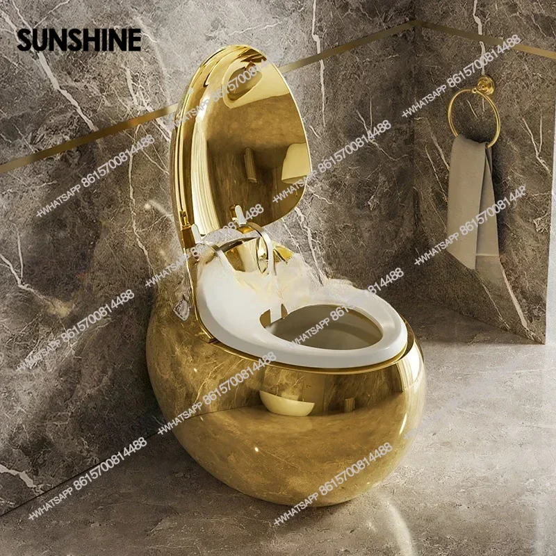 Fully automatic integrated smart toilet, local tyrant golden toilet, villa hotel clubhouse personalized egg-shaped smart toilet
Fully automatic integrated smart toilet, local tyrant golden toilet, villa hotel clubhouse personalized egg-shaped smart toilet