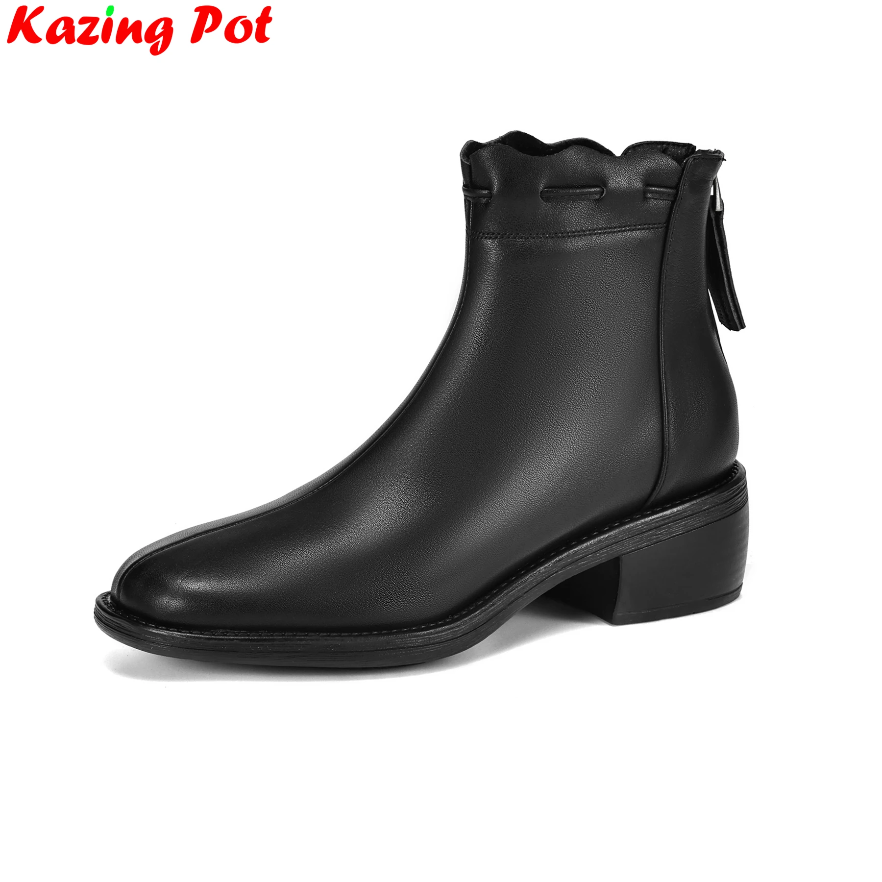 Krazing Pot Большие размеры 34-43 Коровья кожа с круглым носком на молнии на среднем каблуке Ретро Современные ботинки челси Теплая зимняя обувь Ботильоны с оборками
Krazing Pot Большие размеры 34-43 Коровья кожа с круглым носком на молнии на среднем каблуке Ретро Современные ботинки челси Теплая зимняя обувь Ботильоны с оборками