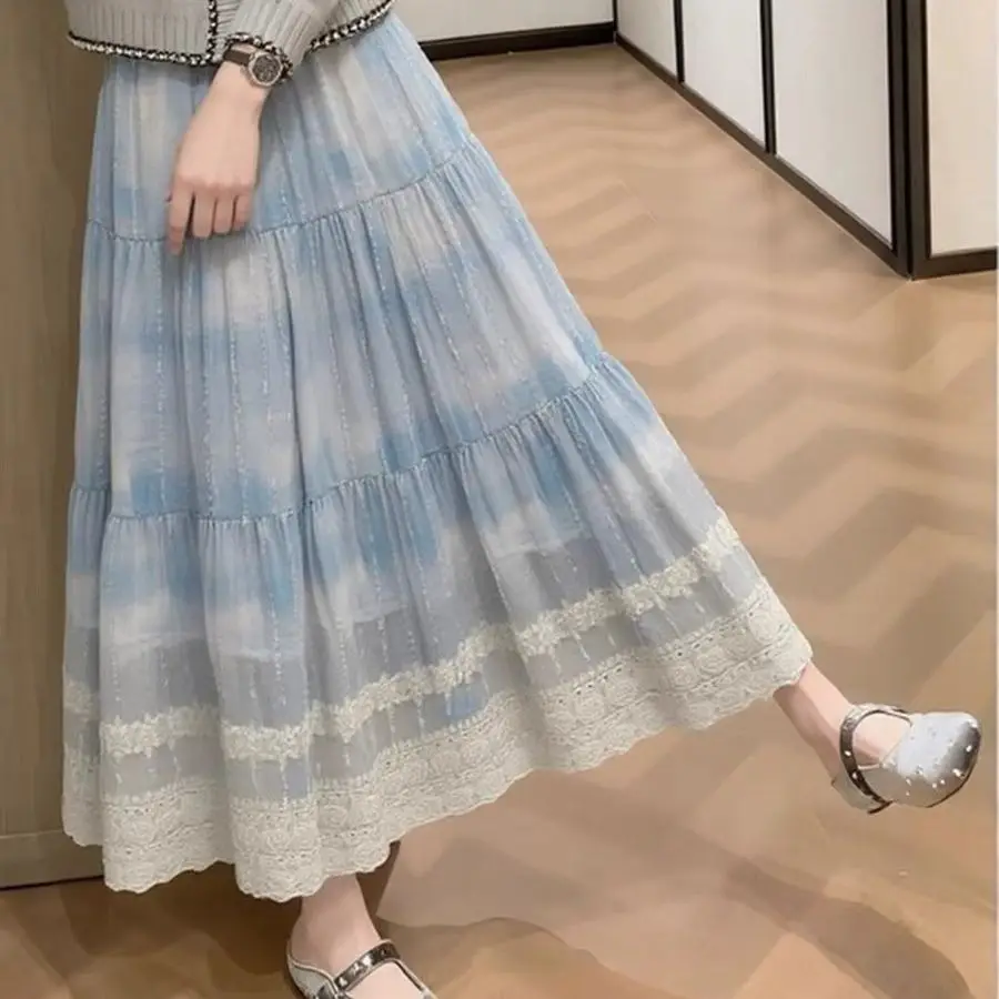 2026 Fashion Loose Embroidered Skirt Women's Summer Thin Casual Big Swing Skirts Ladies High Waist A-line Cake Skirts U94
2026 Fashion Loose Embroidered Skirt Women's Summer Thin Casual Big Swing Skirts Ladies High Waist A-line Cake Skirts U94
