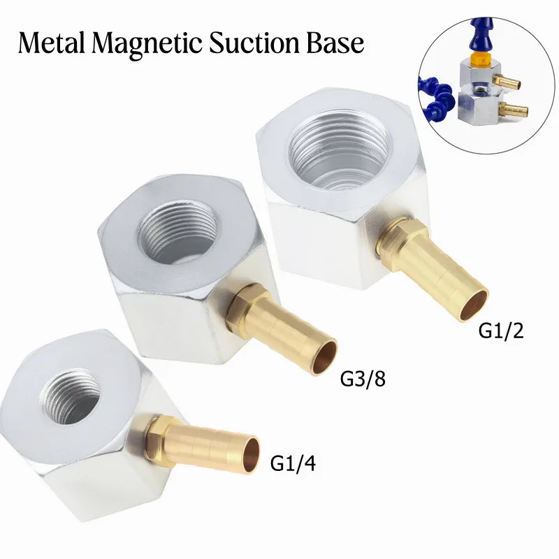 G1/2 Metal Magnetic Suction Base with Barb Connector for CNC / Coolant Oil Water Hose Pipe, Magnetic Base
G1/2 Metal Magnetic Suction Base with Barb Connector for CNC / Coolant Oil Water Hose Pipe, Magnetic Base