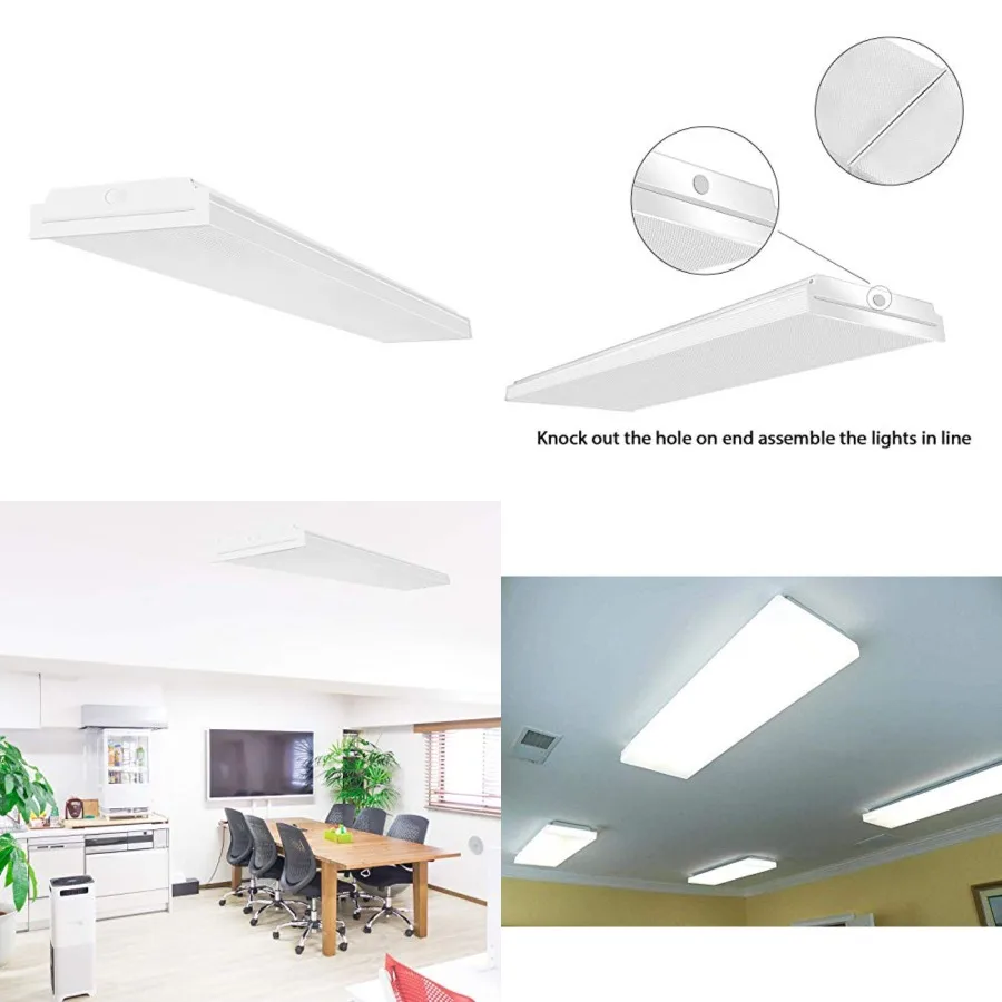 4Feet LED Wraparound Light 60W LED Office Lights, 7200lm, 4000K Neutral White, 4 Feet Flush Mount Wrap Shop Puff Ceiling Lighti
4Feet LED Wraparound Light 60W LED Office Lights, 7200lm, 4000K Neutral White, 4 Feet Flush Mount Wrap Shop Puff Ceiling Lighti