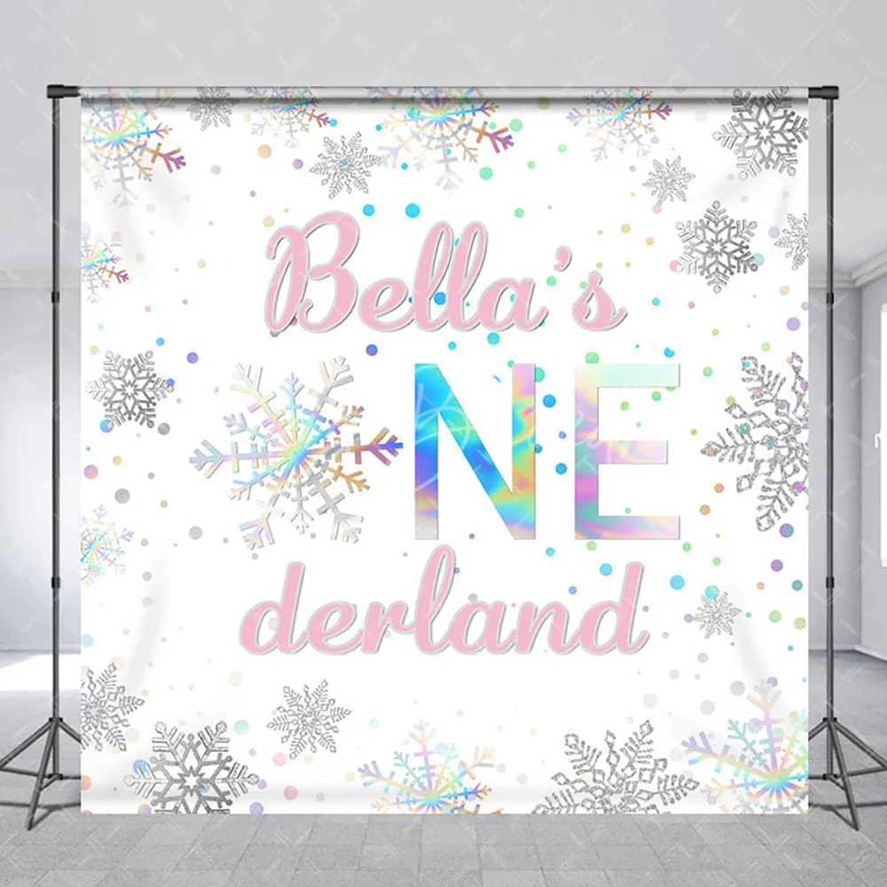 Custom Name Snowflake Sequin 1st Birthday Backdrop for Girl, Winter Frozen Photography Background Party Wall Decoration
Custom Name Snowflake Sequin 1st Birthday Backdrop for Girl, Winter Frozen Photography Background Party Wall Decoration