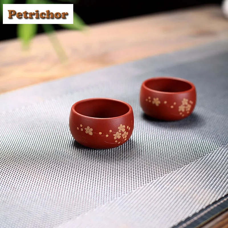 2pc/lot Yixing Purple Clay Plum Blossom Teacup Handmade Tea Bowl Cup For Tea Tea-tasting Smelling Cup Chazhan Master Cups 60ml
2pc/lot Yixing Purple Clay Plum Blossom Teacup Handmade Tea Bowl Cup For Tea Tea-tasting Smelling Cup Chazhan Master Cups 60ml