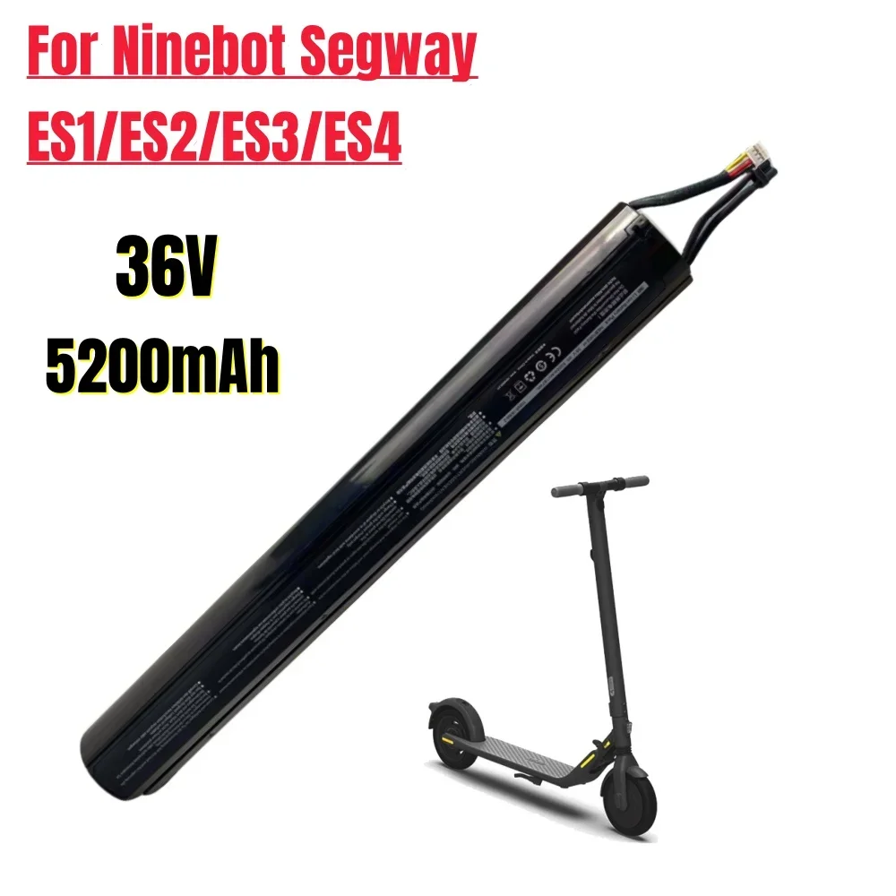 Аккумулятор 36 В 5200 мАч подходит для скутера Ninebot Segway Es1 / ES2 / Es3 / Es4
Аккумулятор 36 В 5200 мАч подходит для скутера Ninebot Segway Es1 / ES2 / Es3 / Es4