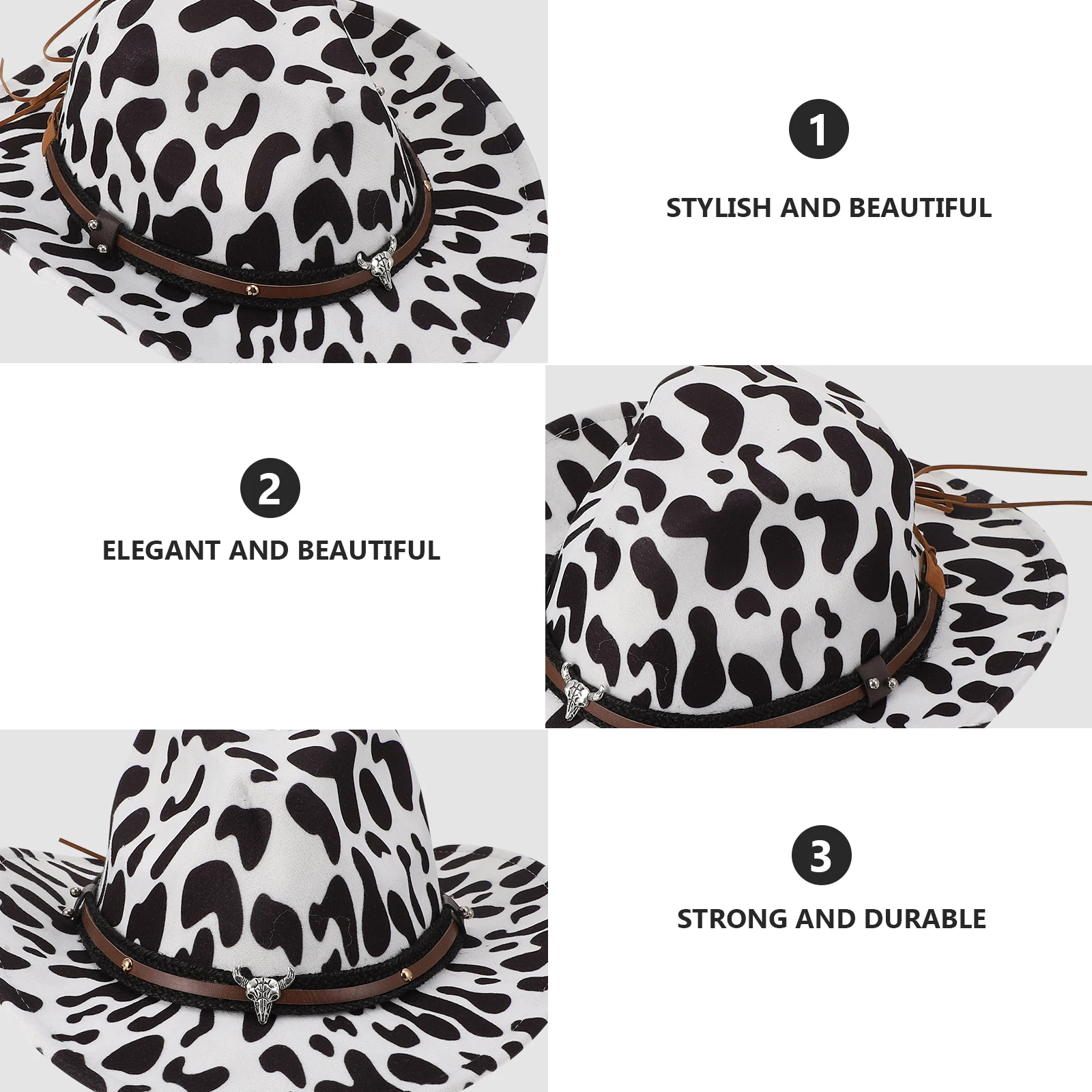 Cowboy Prop Fisherman Decorative Cowboy Hat Cows Pattern Women Halloween Costume Child Apparel Decorative Party Hat
Cowboy Prop Fisherman Decorative Cowboy Hat Cows Pattern Women Halloween Costume Child Apparel Decorative Party Hat